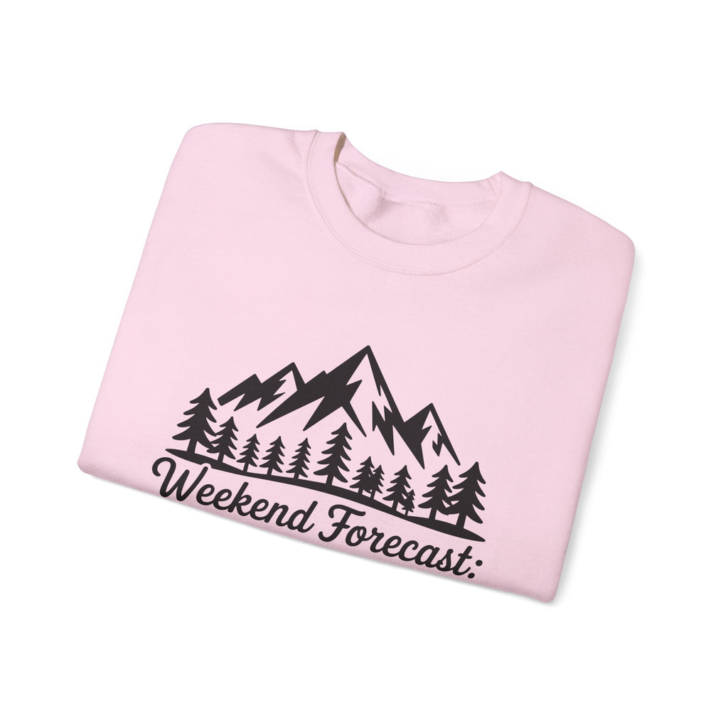 Weekend Forecast Camping — Camper Crewneck Sweatshirt