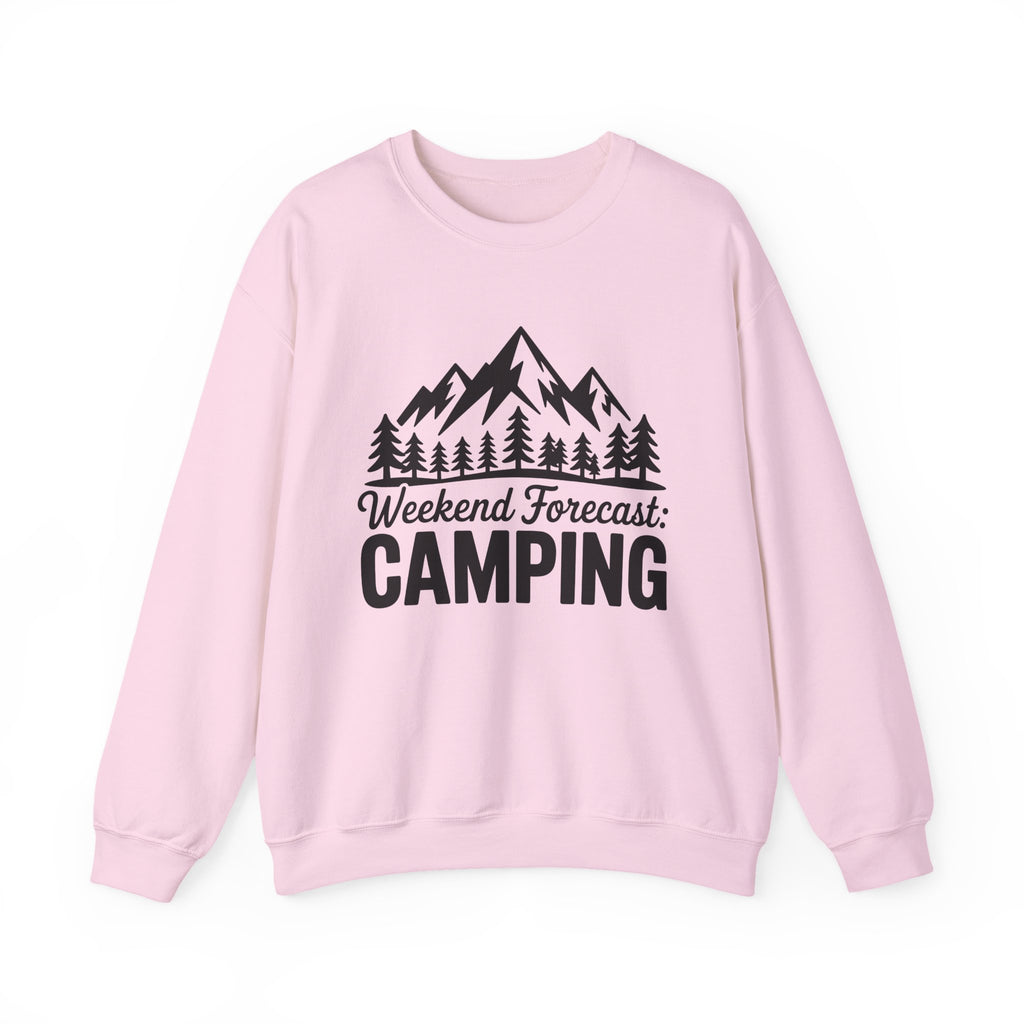 Weekend Forecast Camping — Camper Crewneck Sweatshirt
