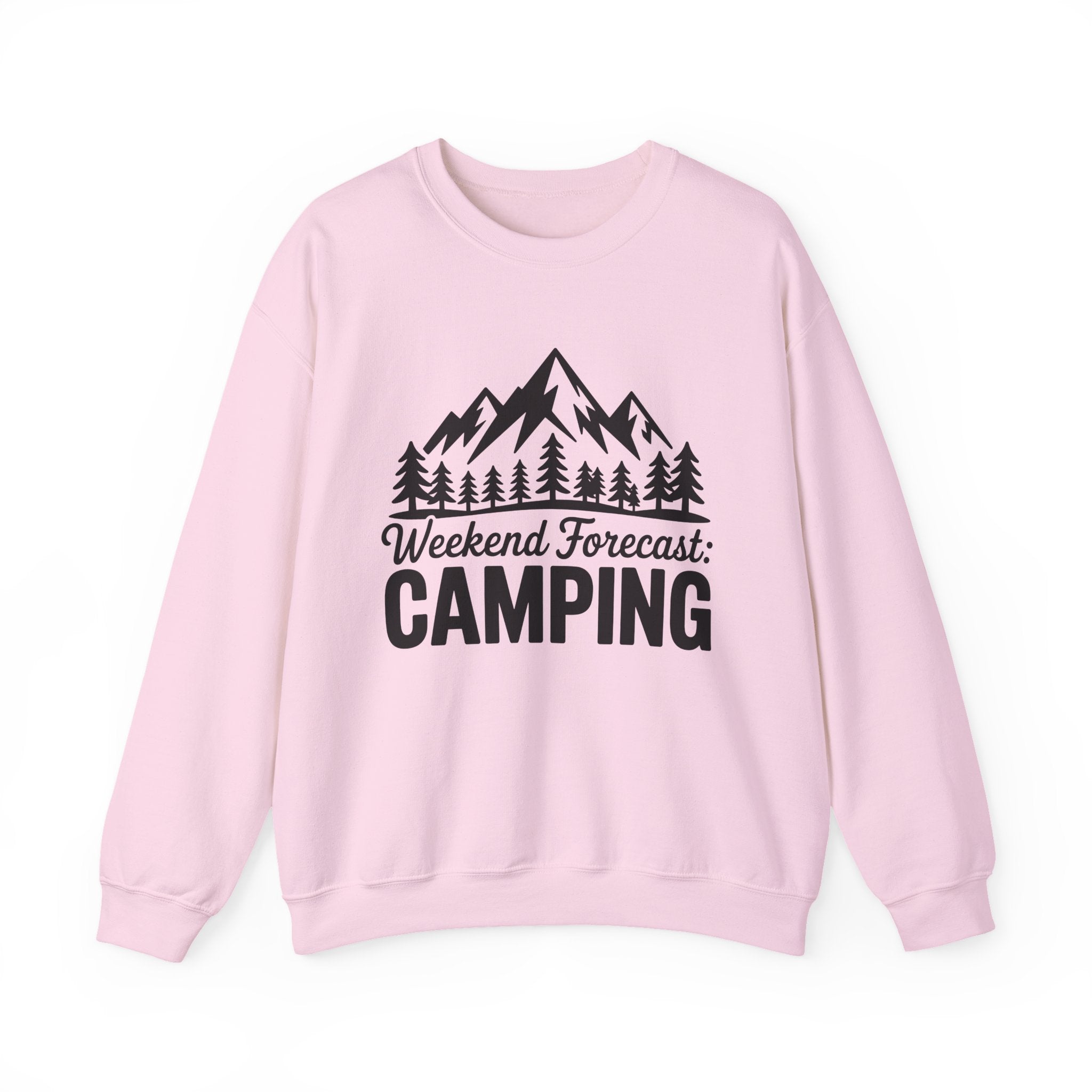 Weekend Forecast Camping — Camper Crewneck Sweatshirt