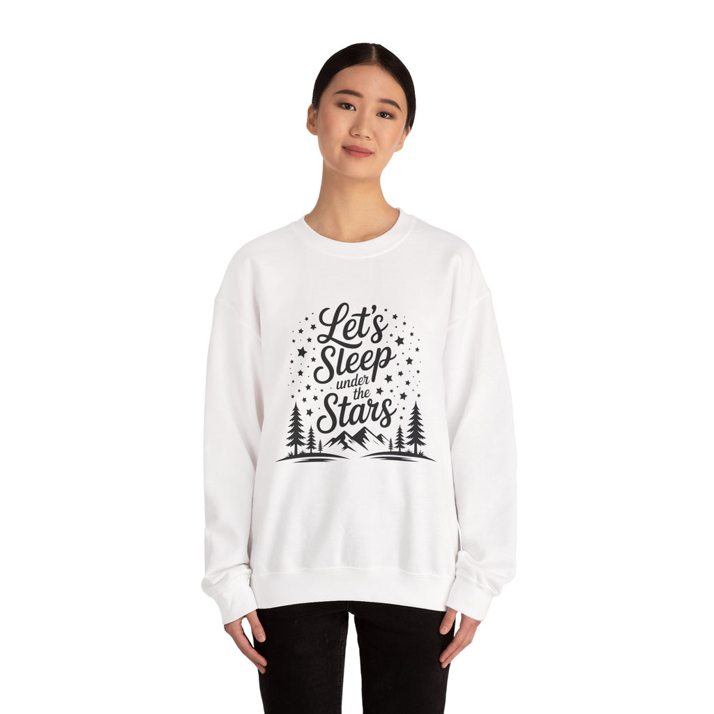 Let's Sleep Under the Stars — Camper Crewneck Sweatshirt
