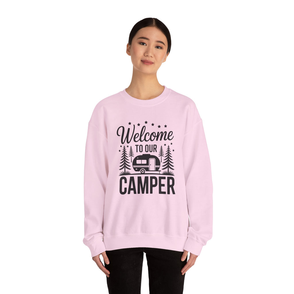 Welcome to Our Camper — Camper Crewneck Sweatshirt