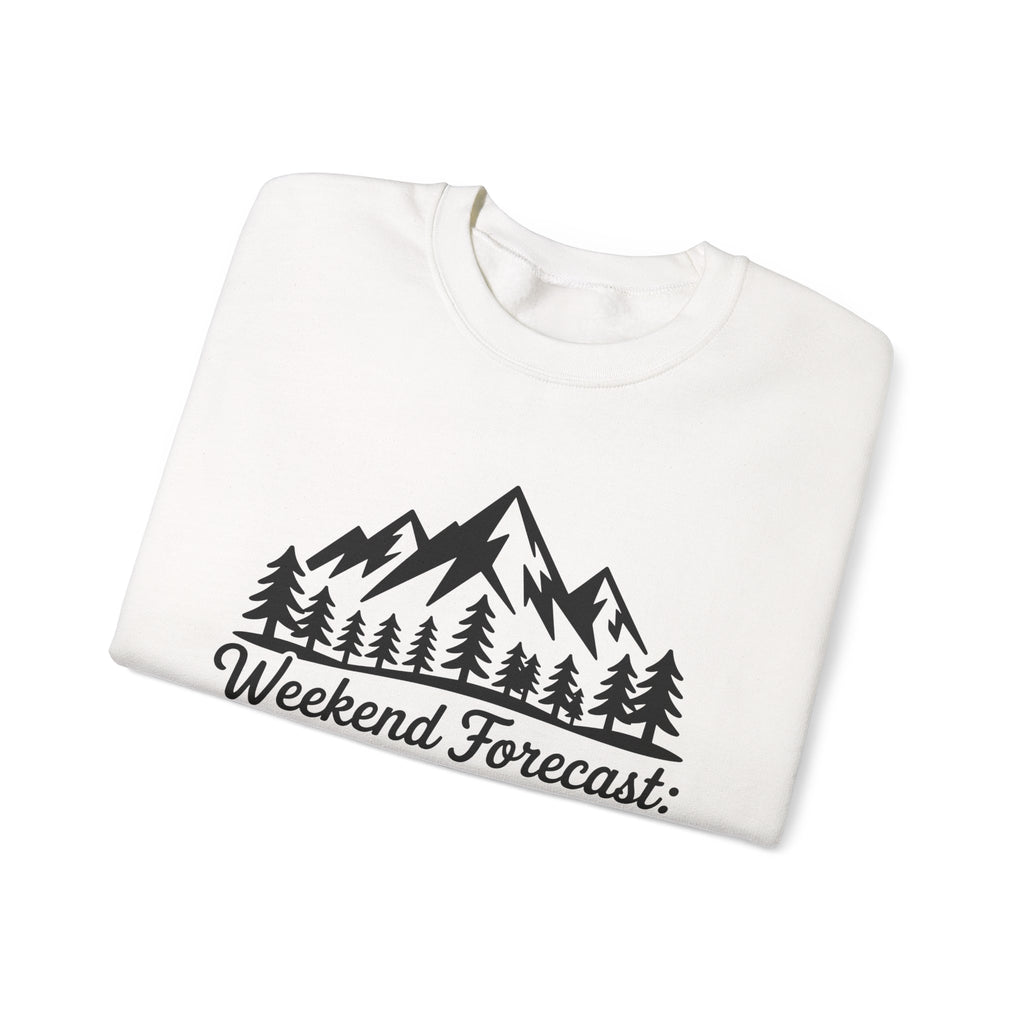 Weekend Forecast Camping — Camper Crewneck Sweatshirt