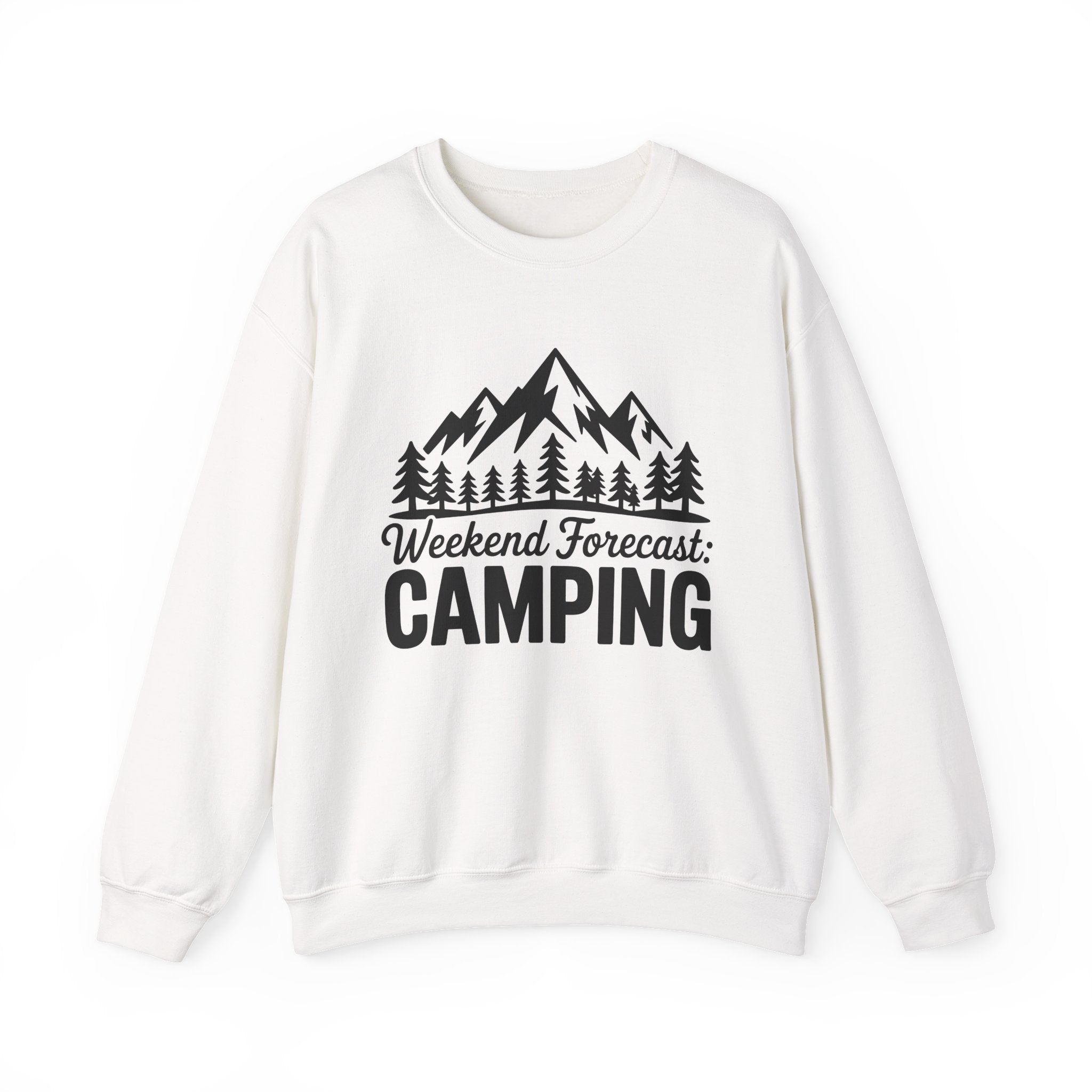 Weekend Forecast Camping — Camper Crewneck Sweatshirt