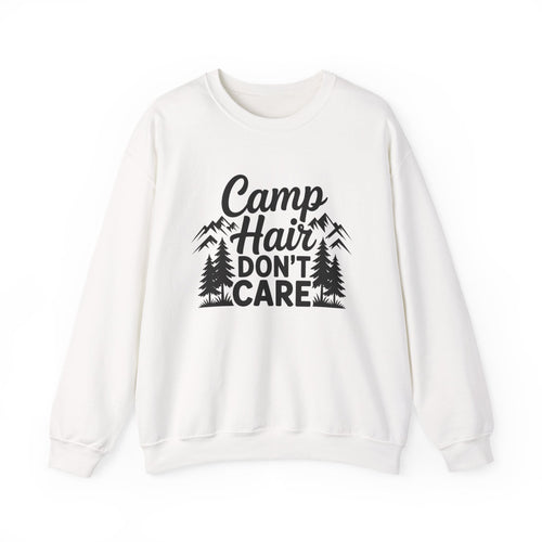 Camp Hair Don't Care — Camper Crewneck Sweatshirt