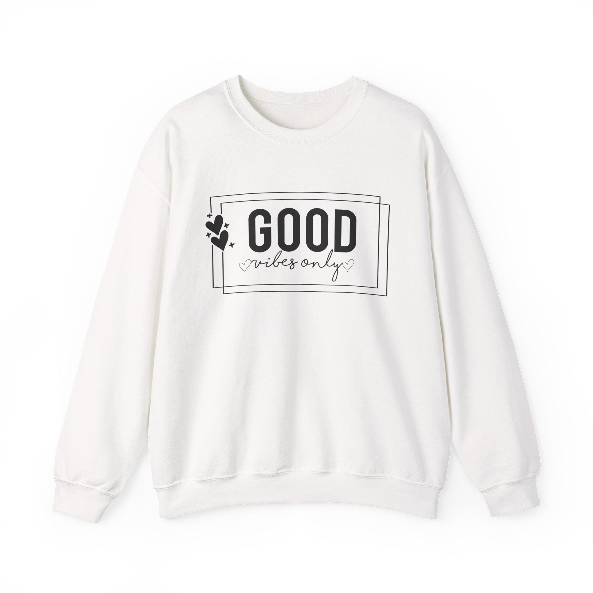 Good Vibes Only — Motivational Crewneck Sweatshirt